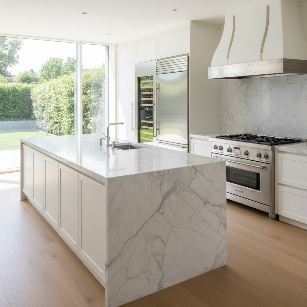 Luxury Agoura Hills kitchen with Viking-style appliances
